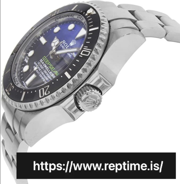 ロレックスシードゥエラー116660.1メンズブルー＆ランプ;ブラック44MM - Image 3