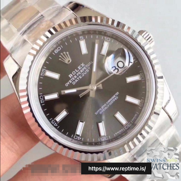 ROLEX DATEJUST II RHODIUM DIAL STAINLESS STEEL 41MM SWISS REPLICA m126334.0014 - Image 4