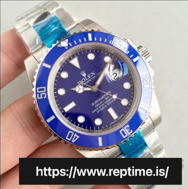ロレックスサブマリーナ116619.1メンズブルー40MM - Image 4