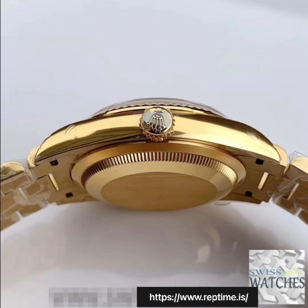 ロレックスデイデイトグリーンダイヤル18Kイエローゴールド36MMスイスレプリカm128238.0069 - Image 4