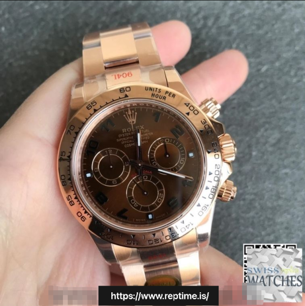 ロレックスデイトナブラウンダイヤル18Kローズゴールド40MMスイスレプリカm116505.0011 - Image 4