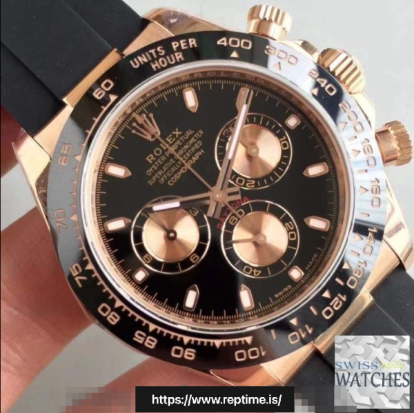 ROLEX DAYTONA COSMOGRAPH BLACK DIAL WATERPROOF 40MM SWISS REPLICA 116515ln.9 - Image 4