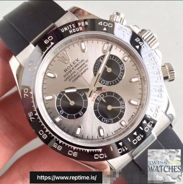 ROLEX DAYTONA COSMOGRAPH GRAY DIAL WATERPROOF 40MM SWISS REPLICA 116519ln.3 - Image 4