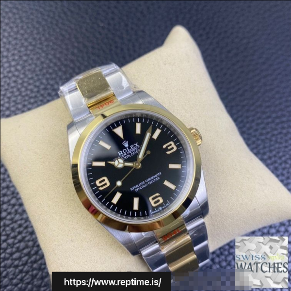 ROLEX EXPLORER BLACK DIAL STAINLESS STEEL 36MM SWISS REPLICA m124273.0001 - Image 4