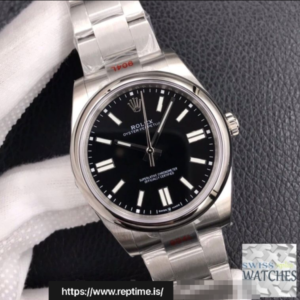 ロレックスオイスターパーペチュアルブラックダイヤルステンレススチール41MMスイスレプリカm124300.0002 - Image 4