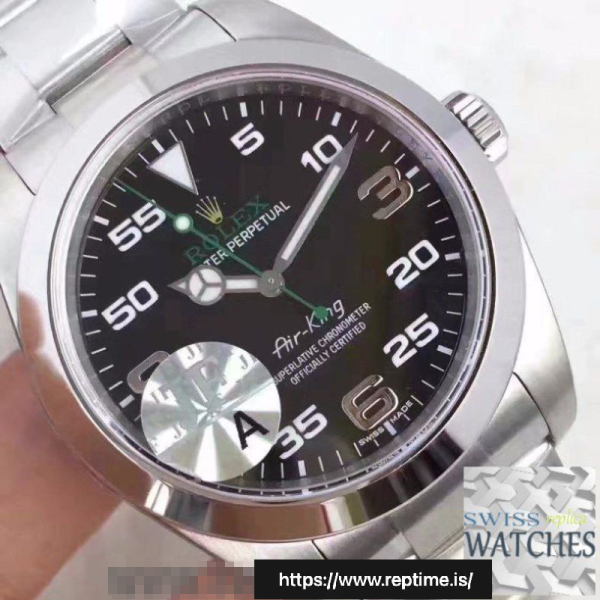 ロレックスエアキングブラックダイヤルステンレススチール40ミリメートルスイスのレプリカ116900 - Image 4