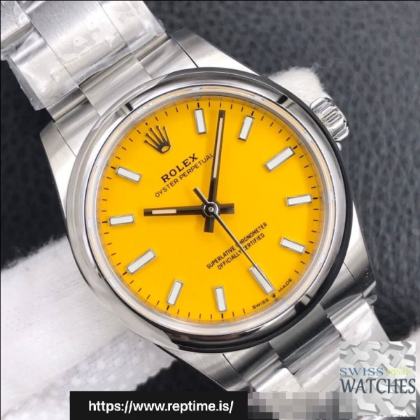 ロレックスオイスターパーペチュアルイエローダイヤルステンレススチール31MMスイスレプリカm277200.0005 - Image 4