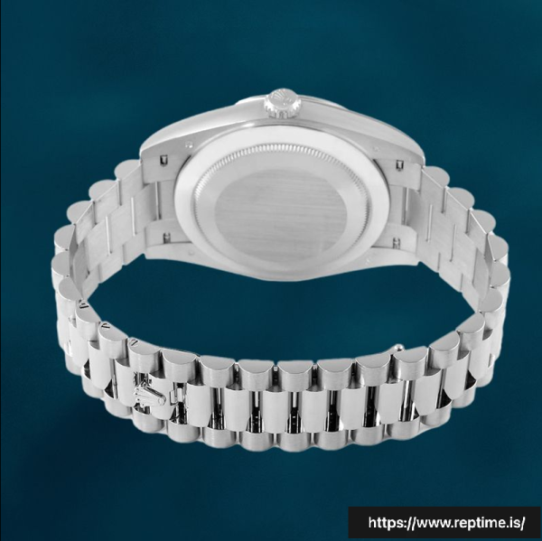 ロレックスデイデイト228206 40mm メンズシルバートーンウォッチ - Image 4