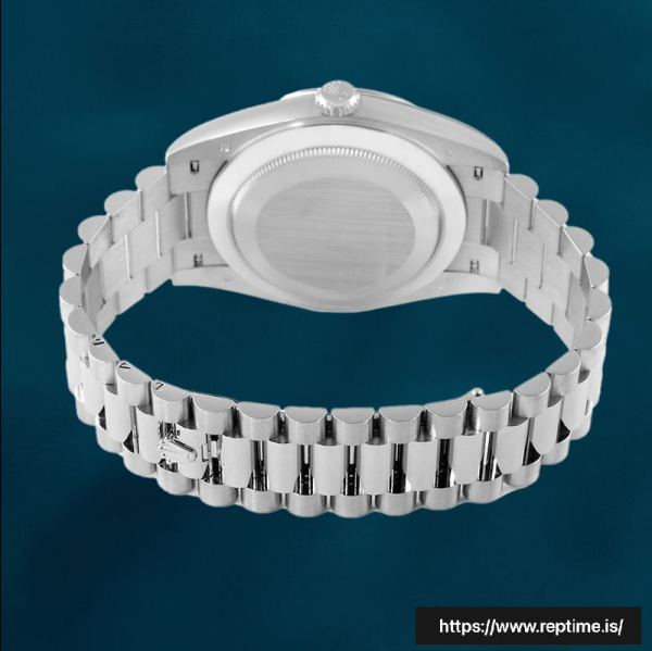 ロレックスデイデイト40mm m228236-0011メンズシルバートーンプレジデントブレスレット - Image 4