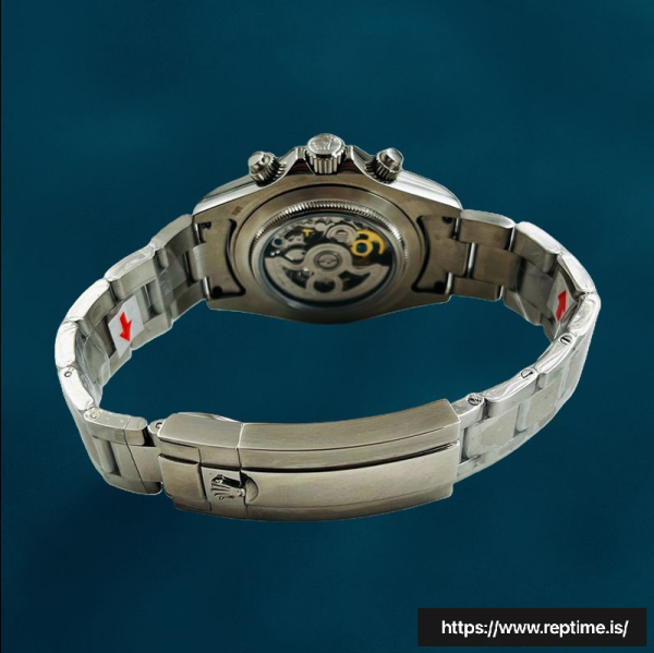 ロレックスデイトナ40ミリメートルメンズ116500シルバートーン/ブラックトーンオイスターブレスレットスイスのレプリカ時計 - Image 4