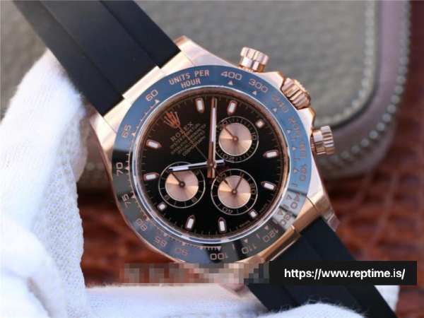 ロレックスデイトナ116515ln.1メンズブラック＆ランプ;ローズ40MM - Image 4