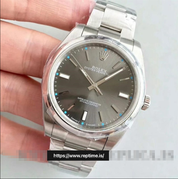 ロレックスオイスターパーペチュアル114300.1女性グレー39MM - Image 4