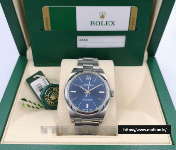 ロレックス オイスターパーペチュアル 114300.4 レディース ブルー 39MM - Image 4