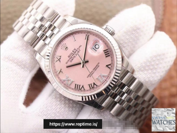 ROLEX DATEJUST PINK DIAL STAINLESS STEEL 36MM SWISS REPLICA m126234.0031 - Image 4