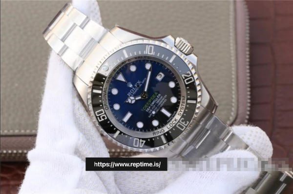 ロレックスシードゥエラー126660.2メンズブルー＆ランプ;ブラック44MM - Image 4