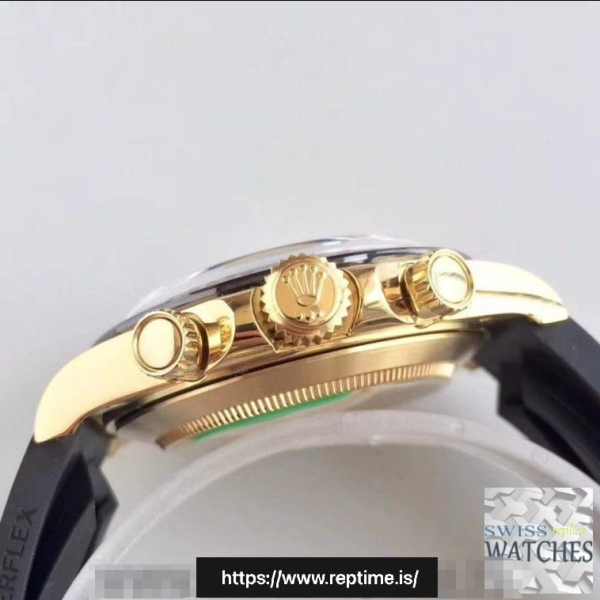 ROLEX DAYTONA COSMOGRAPH GOLD DIAL WATERPROOF 40MM SWISS REPLICA 116518ln.4 - Image 5