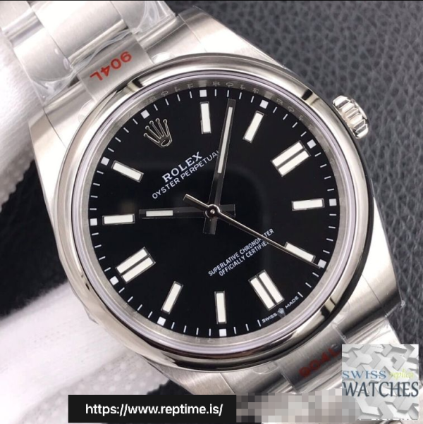 ロレックスオイスターパーペチュアルブラックダイヤルステンレススチール41MMスイスレプリカm124300.0002 - Image 5