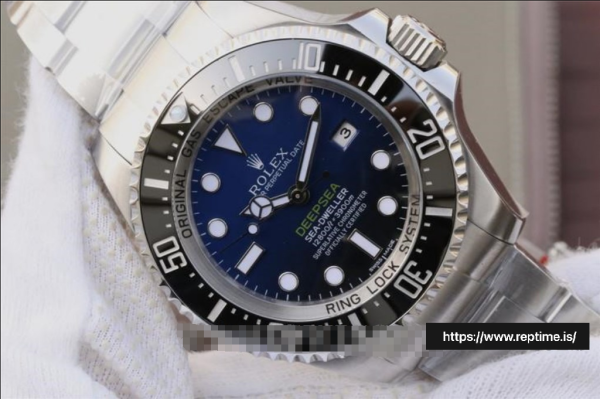ロレックスシードゥエラー126660.2メンズブルー＆ランプ;ブラック44MM - Image 5