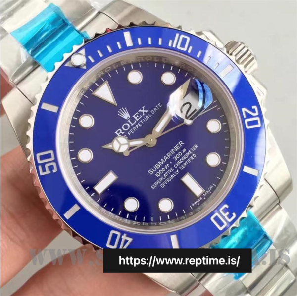 ロレックスサブマリーナ116619.1メンズブルー40MM - Image 5