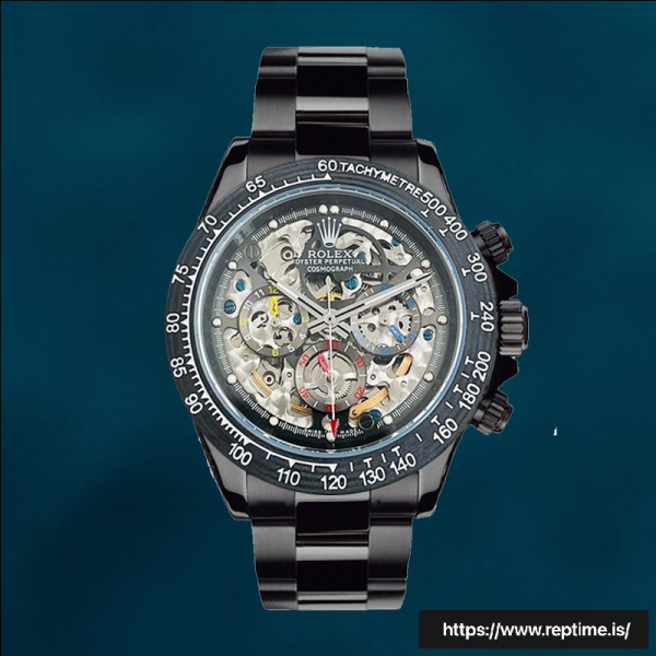 ロレックスデイトナ40ミリメートルメンズ116500シルバートーン/ブラックトーンオイスターブレスレットスイスのレプリカ時計 - Image 5
