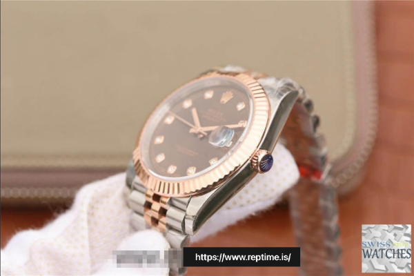 ロレックスデイトジャストブラウンダイヤルステンレススチール41MMスイスレプリカm126331.0004 - Image 6