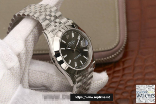 ROLEX DATEJUST GREY DIAL STAINLESS STEEL 41MM SWISS REPLICA m126300.0008 - Image 6