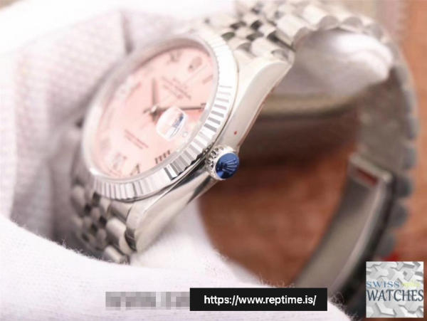 ROLEX DATEJUST PINK DIAL STAINLESS STEEL 36MM SWISS REPLICA m126234.0031 - Image 6