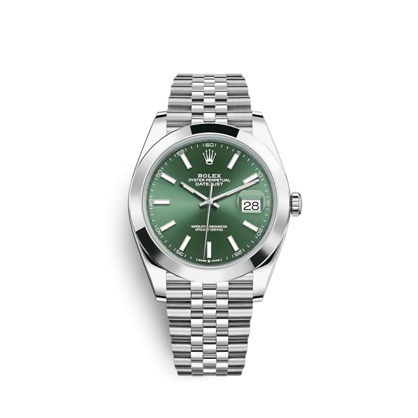 ロレックス デイトジャスト 126300 41mm ミントグリーン（ジュビリー）