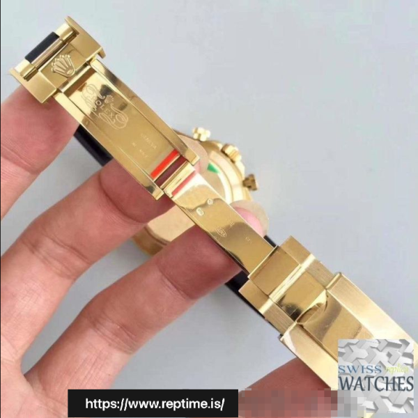 ROLEX DAYTONA COSMOGRAPH GOLD DIAL WATERPROOF 40MM SWISS REPLICA 116518ln.4 - Image 7