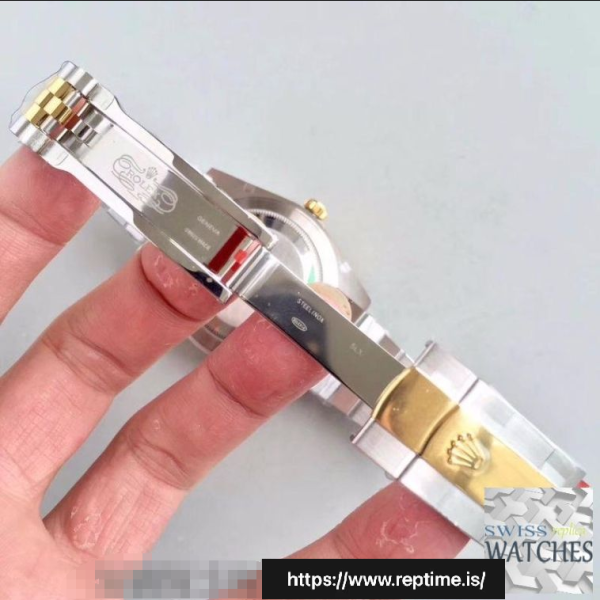 ロレックスデイトジャストシルバーダイヤルサファイアクリスタル41MMスイスレプリカm126333.0004 - Image 7
