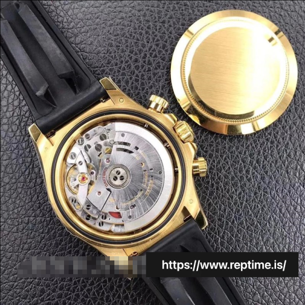 ロレックスデイトナ116518.1メンズブラック＆ランプ;ゴールド40MM - Image 8