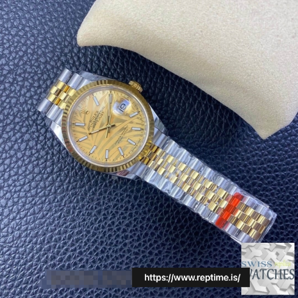 ROLEX DATEJUST YELLOW DIAL STAINLESS STEEL 36MM SWISS REPLICA m126233.0037 - Image 9