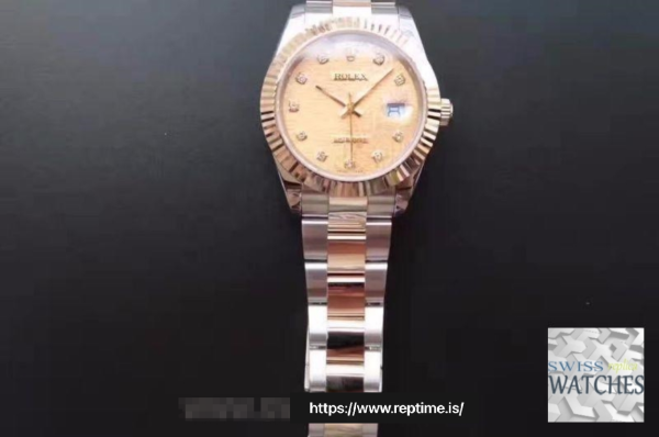 ロレックスデイトジャストIIのゴールドダイヤルステンレススチール41ミリメートルスイスのレプリカ126333.13 - Image 9