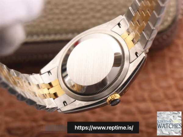 ロレックスデイトジャストブラックダイヤル18Kイエローゴールド36MMスイスレプリカm126233.0021 - Image 9