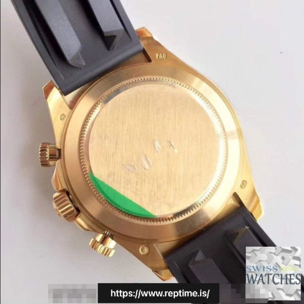 ROLEX DAYTONA COSMOGRAPH GOLD DIAL WATERPROOF 40MM SWISS REPLICA 116518ln.4 - Image 9