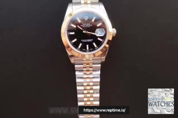 ロレックスデイトジャストブラックダイヤル18Kイエローゴールド41ミリメートルスイスのレプリカ126303.4 - Image 9